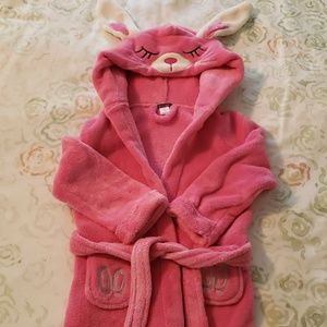 CUTE petitlem pink bunny robe bundle w/ blue  $15